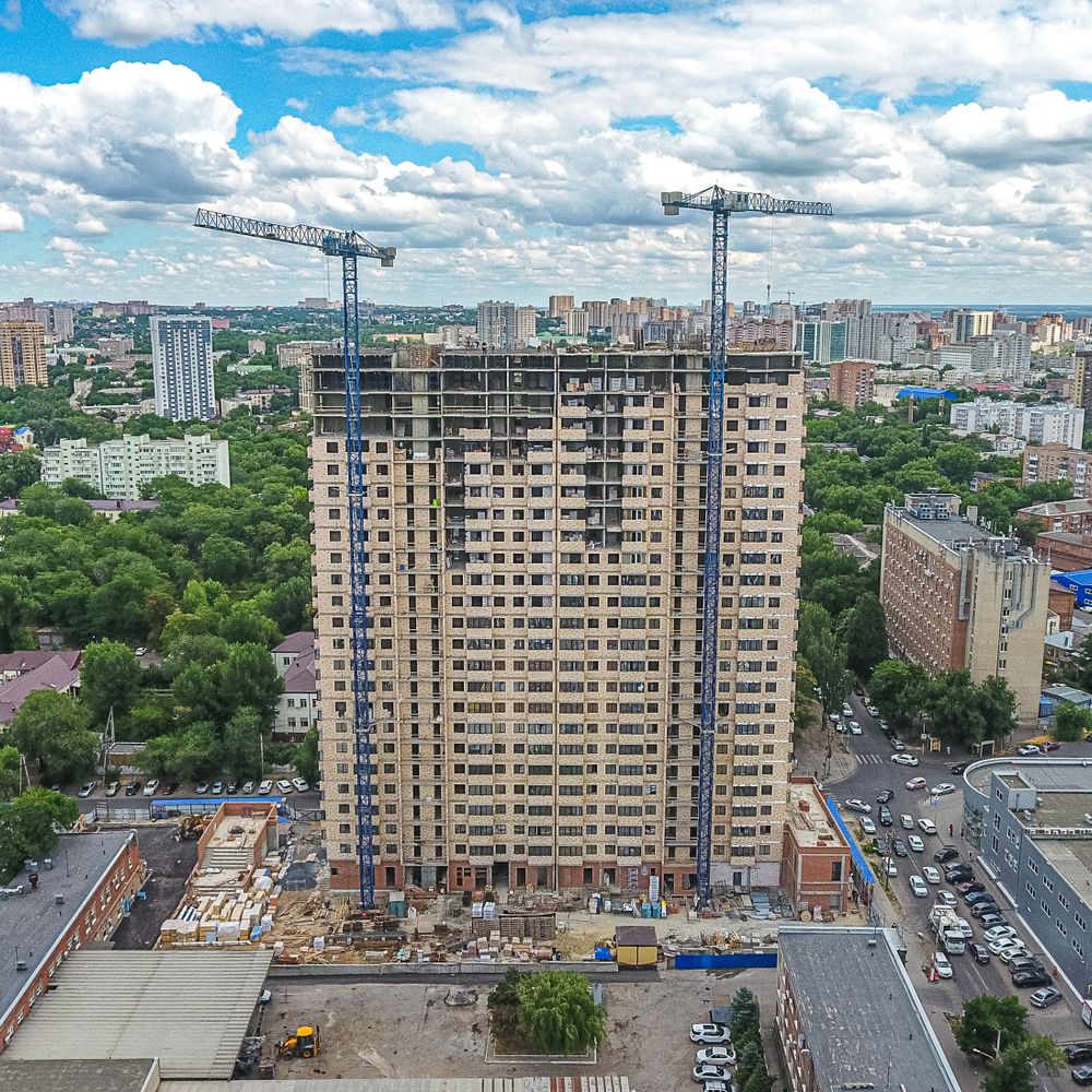 Ход строительства «Клубный дом на Мечникова» за Июнь 2022г.
