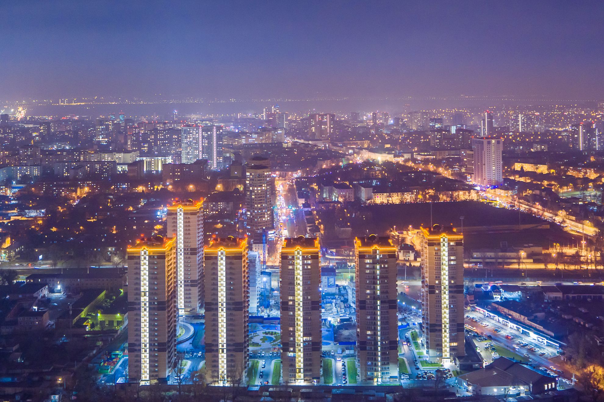 Вид на центральную часть города. ЖК «Звезда Столицы»