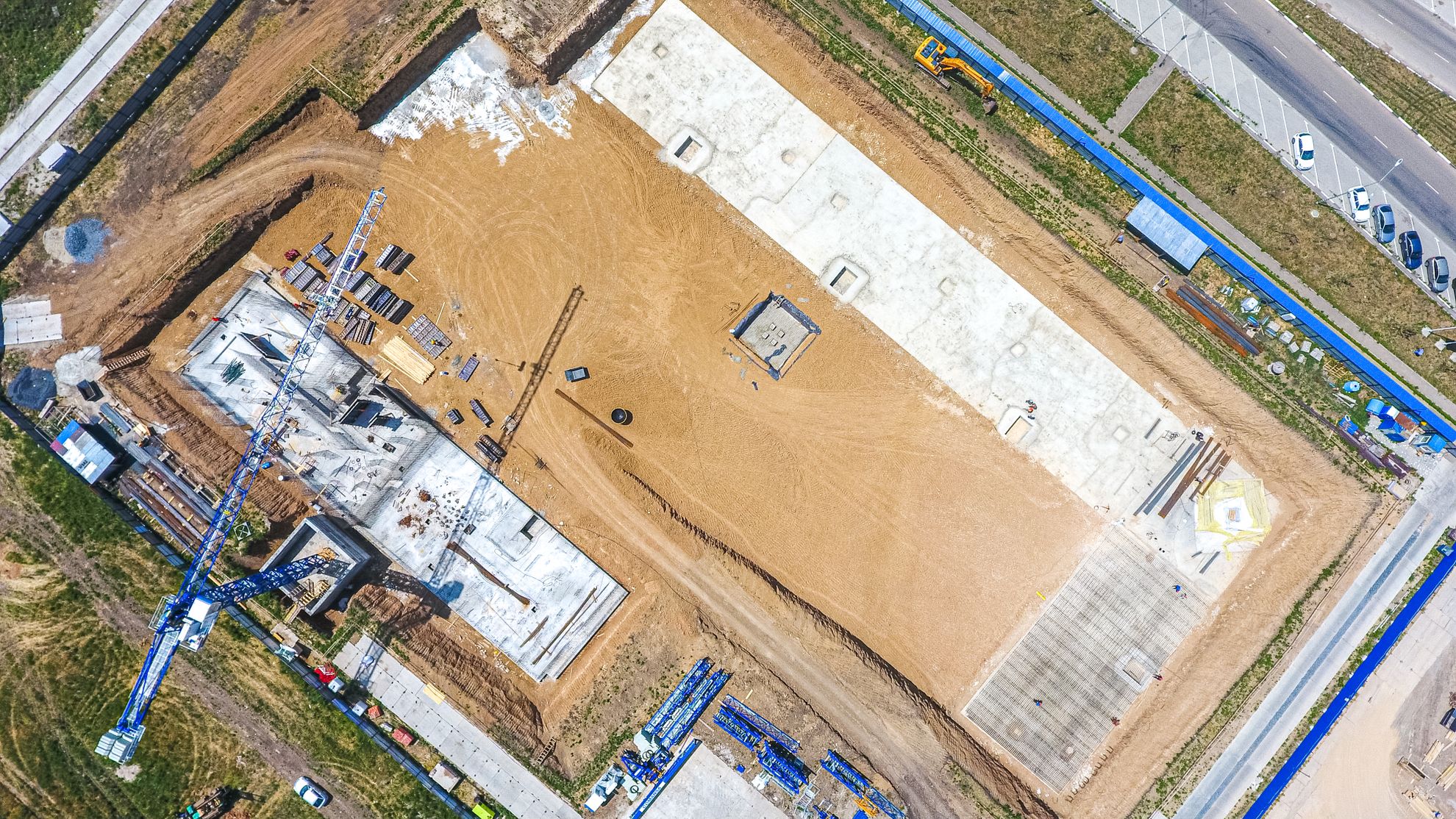 Видеоотчет о ходе строительства клубных домов ЖК «Западные Аллеи» за Июнь 2022г.