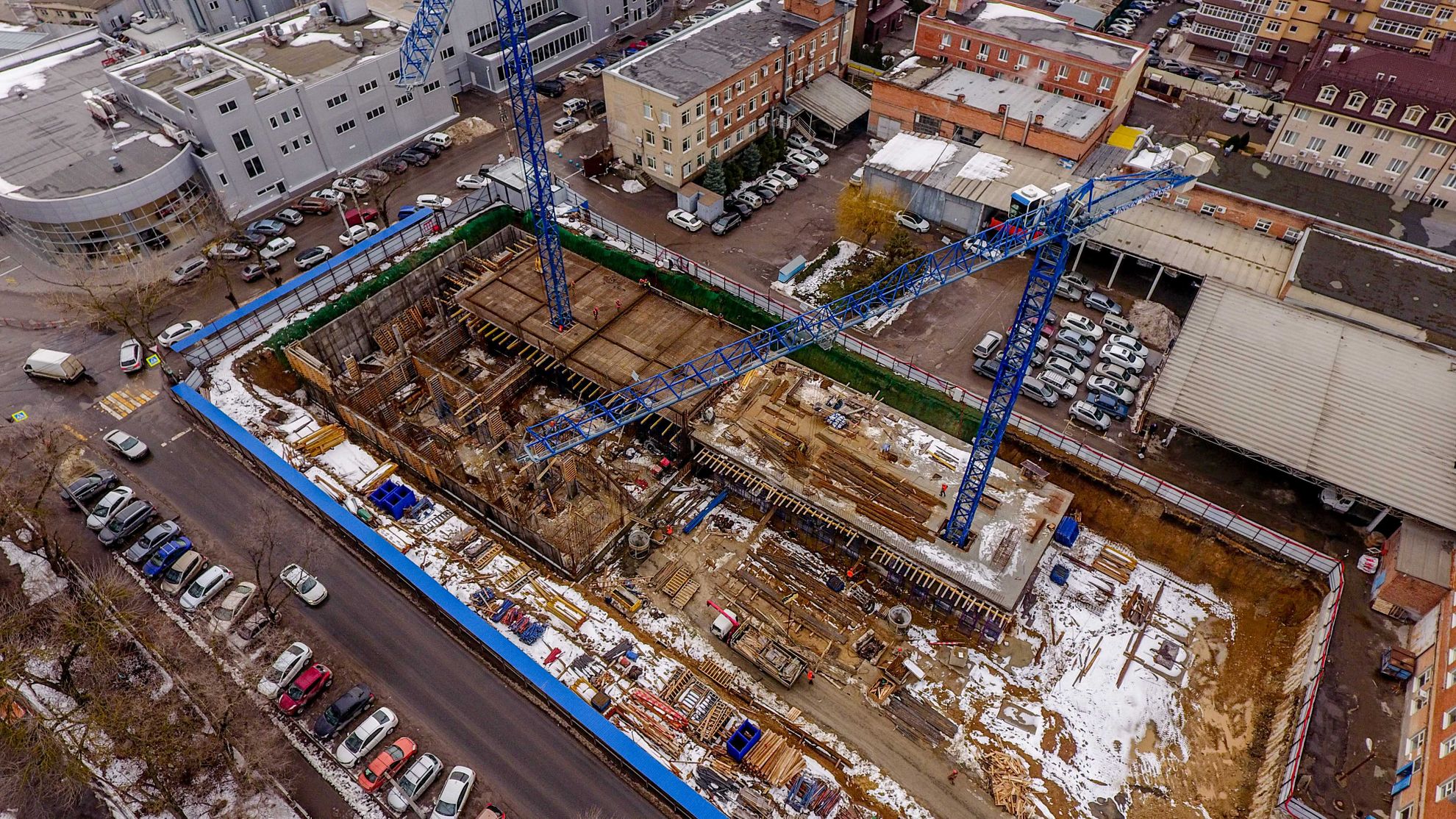 Строительство «Клубный дом на Мечникова». Фото - Январь 2021г.