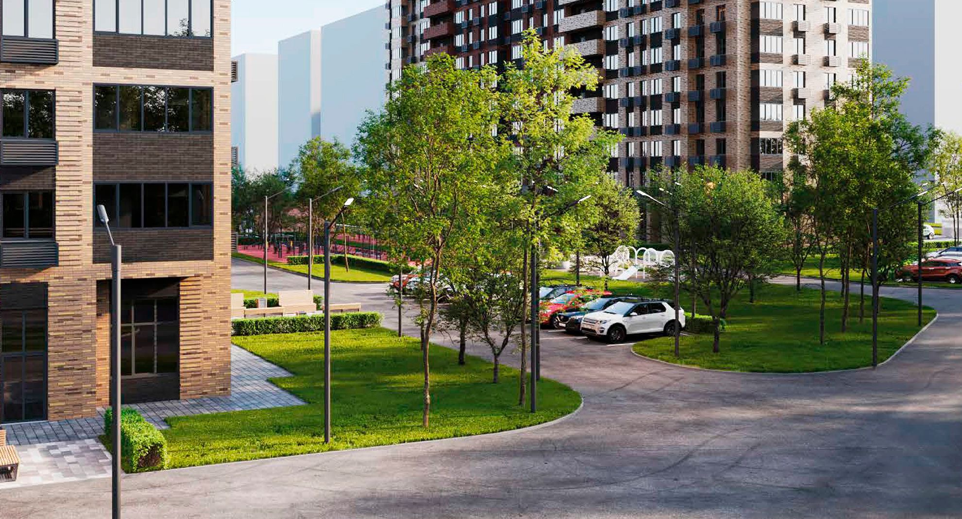 Современный двор – это благоустроенная среда