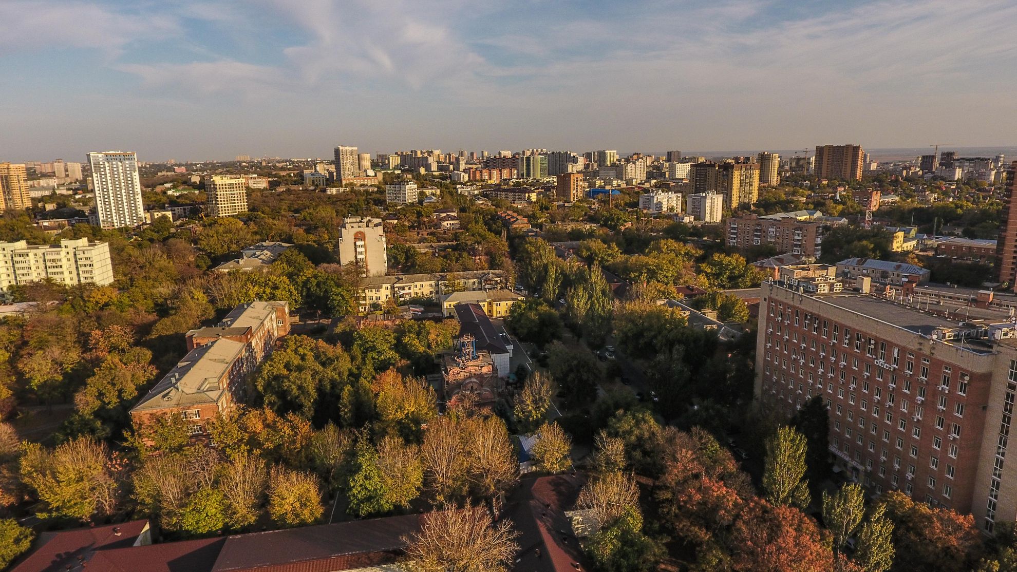 Вид с высокого этажа