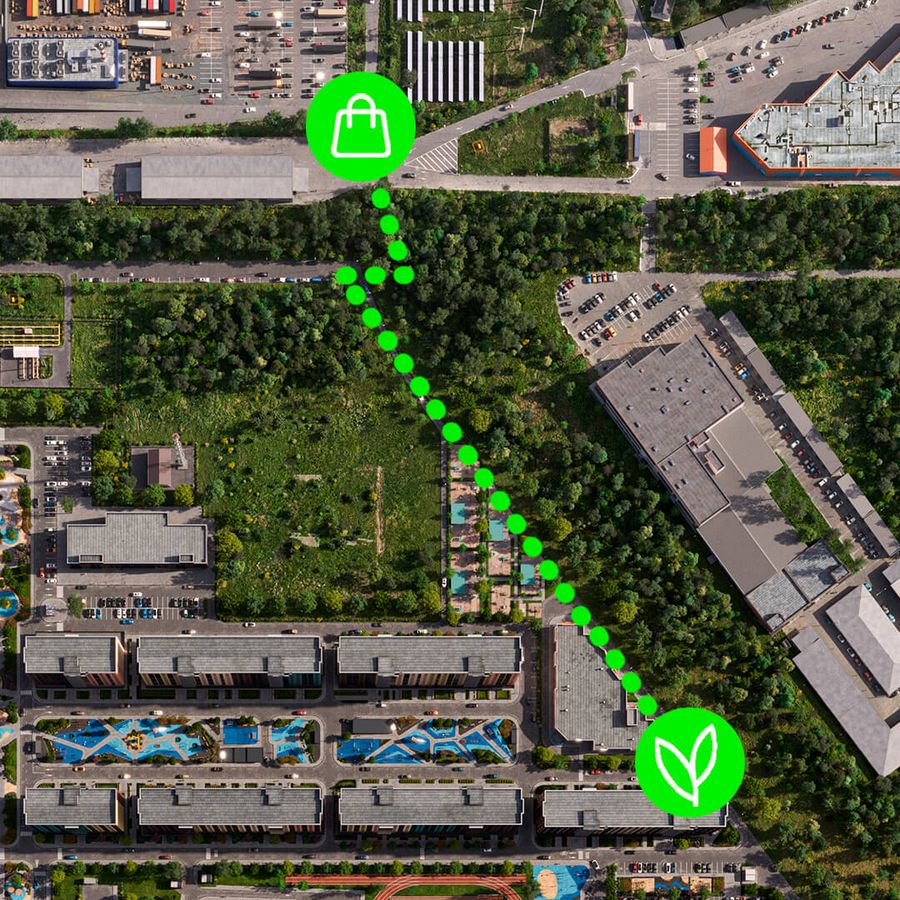 У жителей «Флоры» появится новый пешеходный маршрут к ТЦ «Мега»